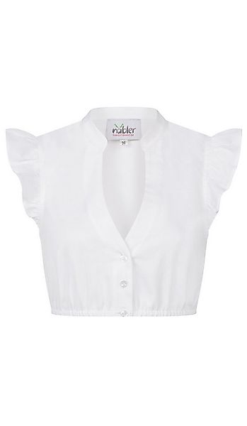 Nübler Dirndlbluse Dirndlbluse Carla Kurzarm in Weiß von Nübler günstig online kaufen