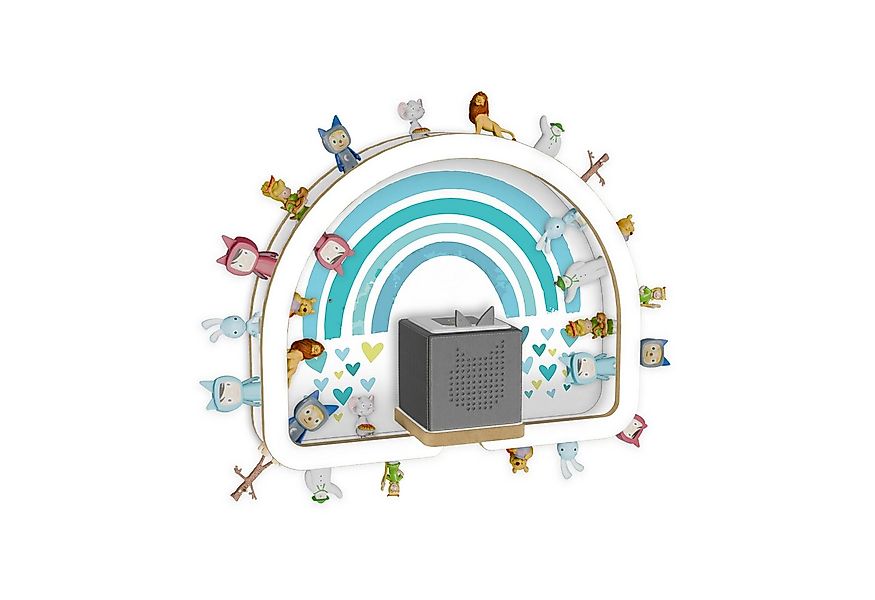 Holzura Kinderregal Tonie Regal Regenbogen mit magnetischem Rahmen für Toni günstig online kaufen