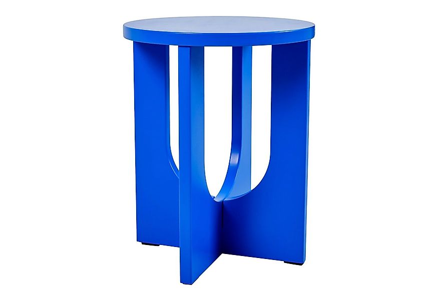 en.casa Beistelltisch, »Kysdajore« rund MDF 50 x Ø40 cm Royalblau günstig online kaufen