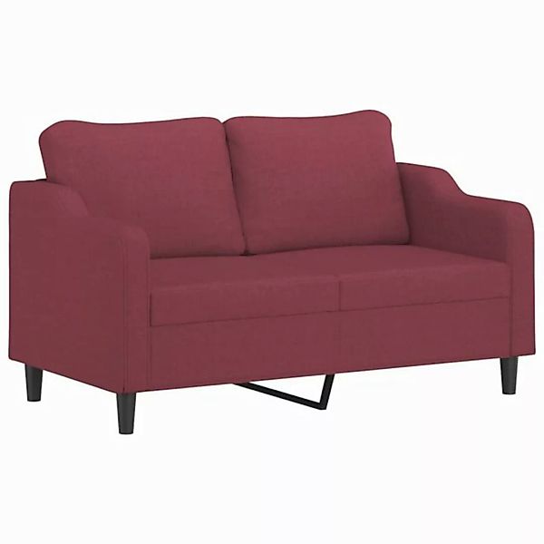 vidaXL Sofa, 2-Sitzer-Sofa Weinrot 140 cm Stoff günstig online kaufen