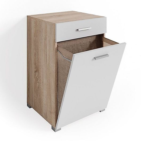 Vicco Badschrank Matteo Sonoma/Weiß 50 x 79 cm günstig online kaufen