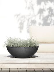 ECOPOTS Blumentopf Vienna 50 Dunkelgrau, für günstig online kaufen