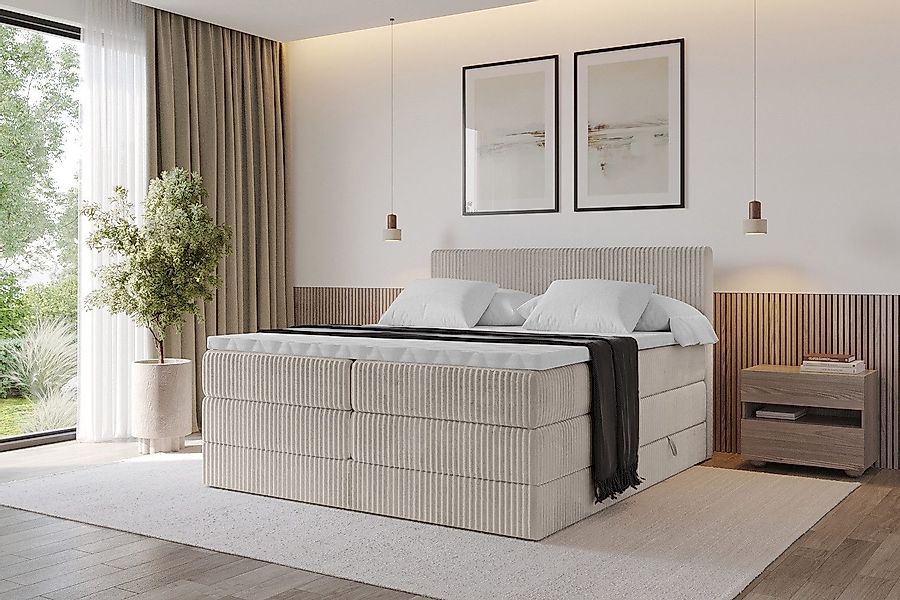 ALTDECOR Boxspringbett TOLO KING (Multipocket-Matratze H4, günstig online kaufen