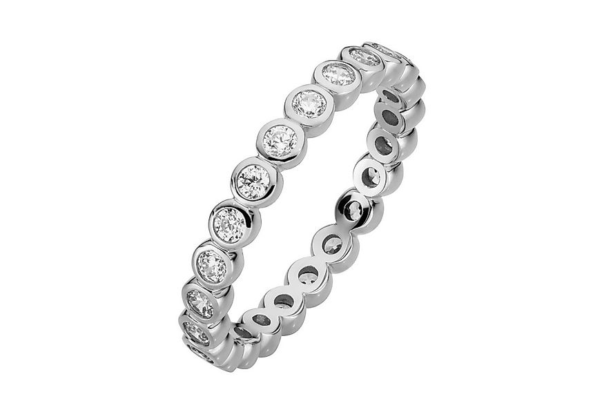 Orolino Fingerring 333/- Weißgold glanz synth. Zirkonia günstig online kaufen
