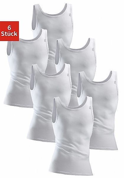 Clipper Exclusive Unterhemd, 6 Stk. in Feinripp-Qualität günstig online kaufen