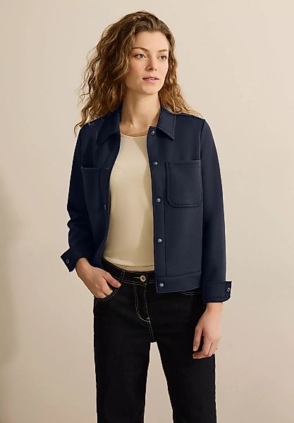 CECIL Sweatjacke mit Knopfleiste und Hemdkragen günstig online kaufen
