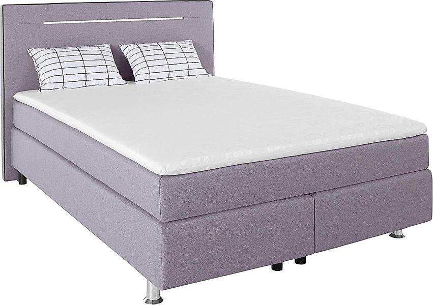 COLLECTION AB Boxspringbett, inkl. LED-Beleuchtung, Topper und Kissen günstig online kaufen