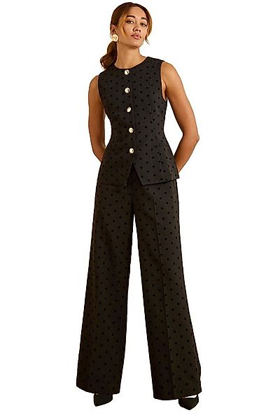 Love & Roses Anzugweste Love & Roses Weste mit geflockten Punkten (1-tlg) günstig online kaufen