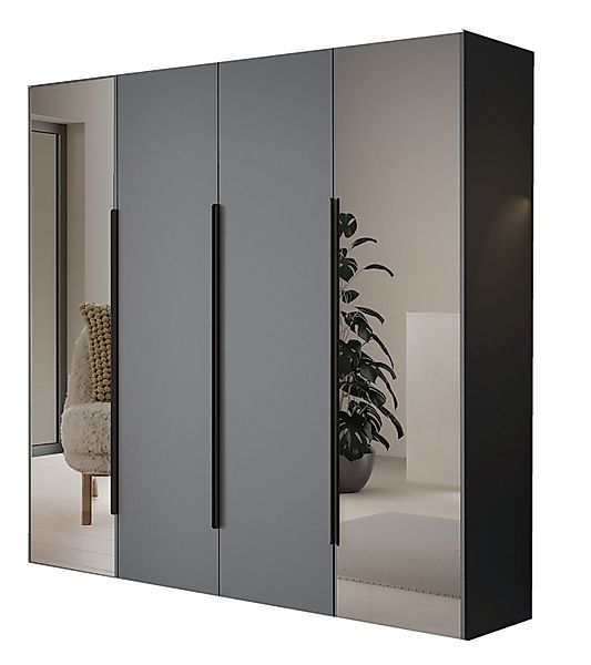 Compleo Kleiderschrank mit 4 Türen, Drehtürenschrank, günstig online kaufen