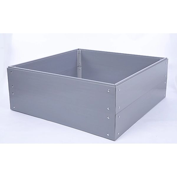 PROREGAL Hochbeete Growline Plast HxBxT 41x100x45cm 2 Ebenen Grau günstig online kaufen