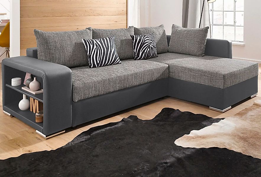 COLLECTION AB Ecksofa "John L-Form", mit Bettfunktion, wahlweise mit Federk günstig online kaufen