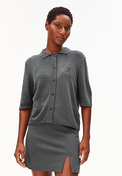 Armedangels Cardigan LINO BLEND Leinen-Mix (Polokragen, Loose Fit) günstig online kaufen