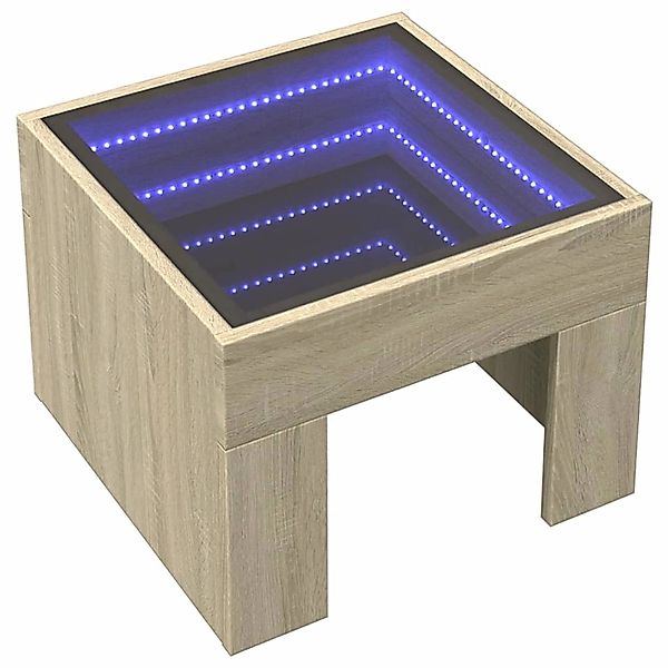 vidaXL Nachttisch mit Infinity-LED Sonoma-Eiche 40x40x30 cm 3284072 günstig online kaufen