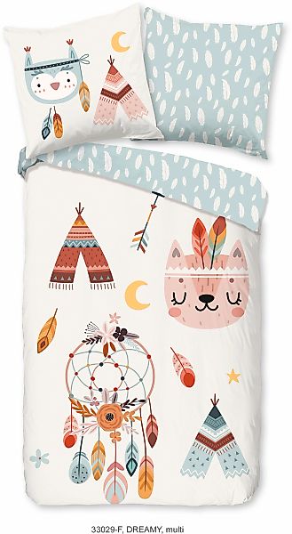 good morning Kinderbettwäsche "Dreamy" 2 Stk. tlg. Flanell, Biber, 135x200, günstig online kaufen