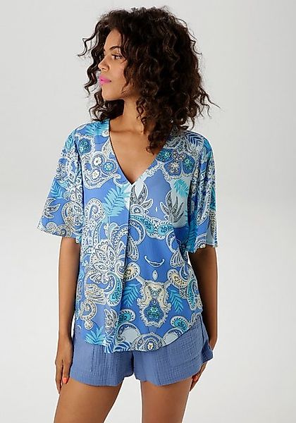 Aniston CASUAL Schlupfbluse mit großflächigem Paisley-Muster günstig online kaufen