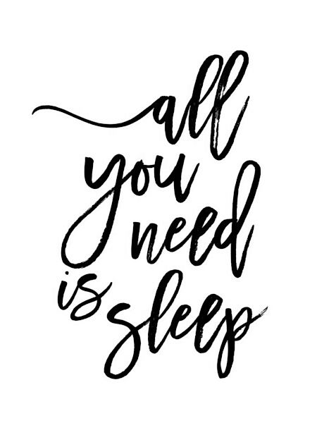 Poster / Leinwandbild - All You Need Is Sleep günstig online kaufen