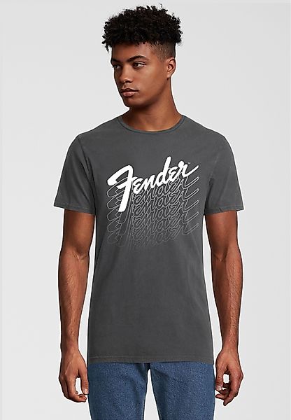 Recovered T-Shirt "Fender Logo Repeat Fade", 1 Stk. mit angesagtem Logoprin günstig online kaufen