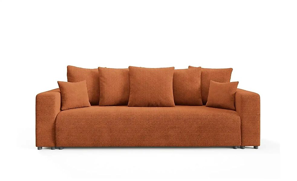Schlafsofa EVORA Türkis   ¦ kupfer ¦ Maße (cm): B: 247 H: 88 Polstermöbel > günstig online kaufen
