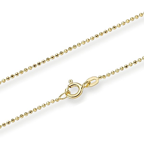 HOPLO Goldkette Goldkette Kugelkette Halskette 1,0 günstig online kaufen