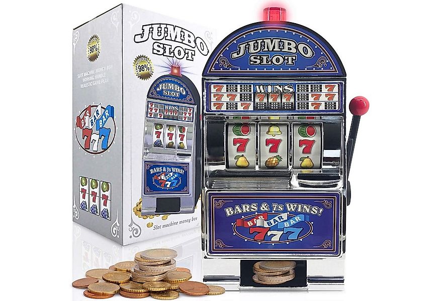 Goods+Gadgets Spardose Einarmiger Bandit Spardose–Slot Machine Geldautomat günstig online kaufen