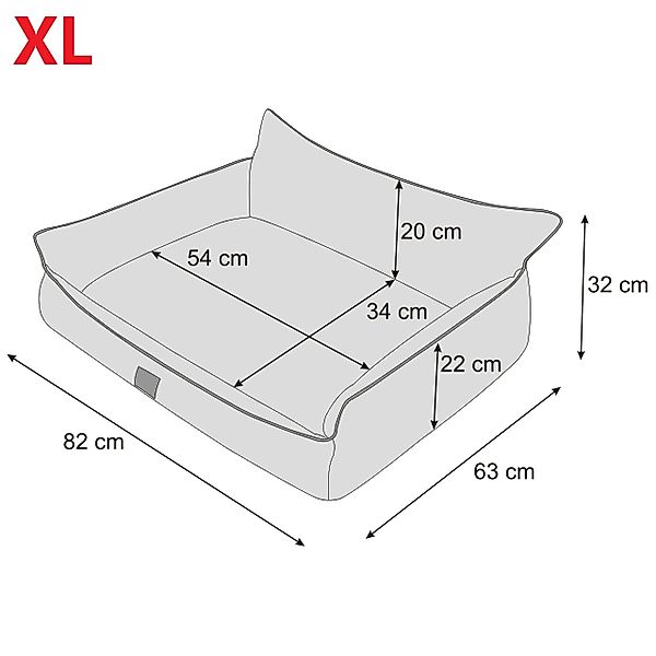 Hobbydog Tierbett Orthopädisches Hundebett Schlafplatz Hundekissen günstig online kaufen