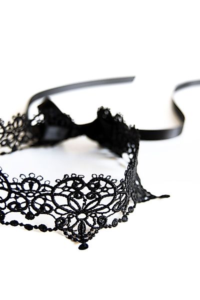 Mondin HEART - Halsband aus Spitze Hals- und Armschmuck one size schwarz günstig online kaufen
