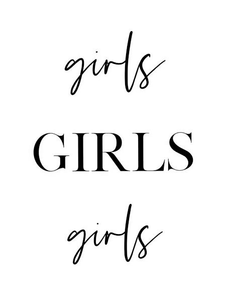 Poster / Leinwandbild - Girls Girls Girls günstig online kaufen