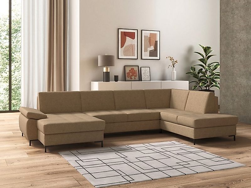 DOMO collection Wohnlandschaft »Capelo, komfortabel, klare Linien zeichnen günstig online kaufen