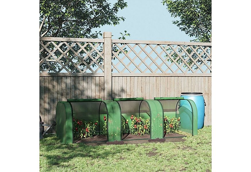 Outsunny Foliengewächshaus mit Tür, BxTxH: 295 x 100 x 80 cm, BxLxH: 100 x günstig online kaufen