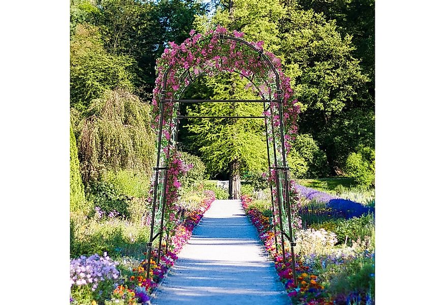 COSTWAY Rankgitter, für Kletterpflanzen, mit PE-beschichteter Metallstruktu günstig online kaufen