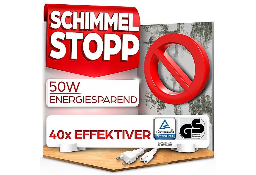 HEIMWERT Infrarotheizung Anti Schimmel Heizung 50w, Tötet Schimmel besonder günstig online kaufen