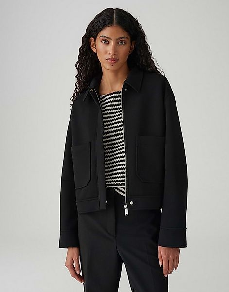 OPUS Jackenblazer JENIMA aus komfortablen Scuba Sweat Lockere Passform, ger günstig online kaufen