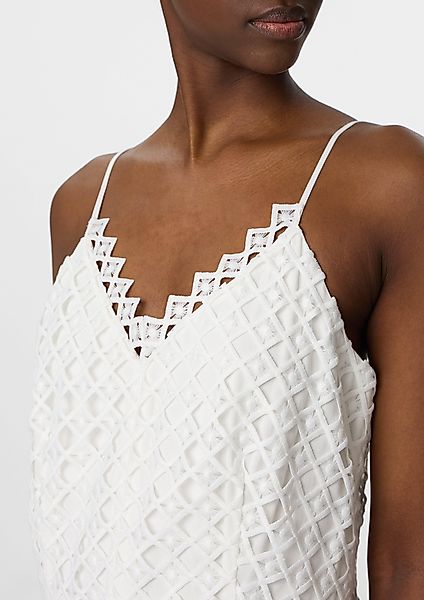 Comma Maxikleid Midi-Kleid aus Spitze mit günstig online kaufen