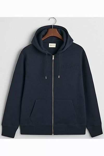 Gant  Sweatshirt EMBOSSED FULL-ZIP HOODIE günstig online kaufen