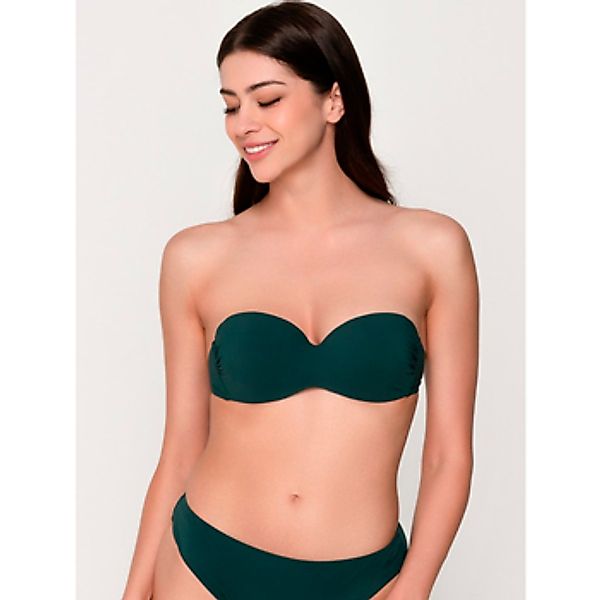Luna  Bikini Ober- und Unterteile Bademode Oberteil Bandeau vorgeformt BLUE günstig online kaufen