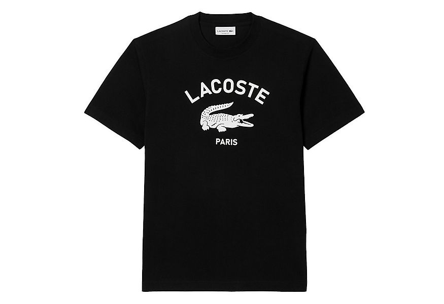 Lacoste Kurzarmshirt T-Shirt mit großem Krokodil-Print auf der Vorderseite günstig online kaufen