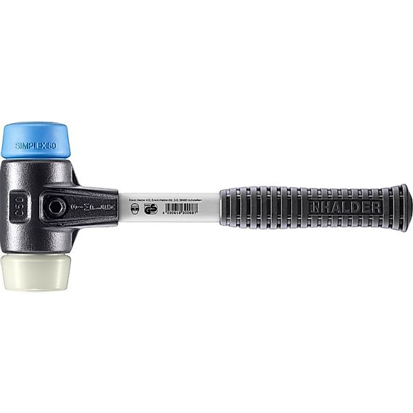 Halder Simplex Schonhammer Ø 50 mm TPE-soft Blau   Nylon mit Verstärktem Te günstig online kaufen