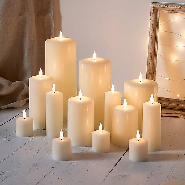 13er Set TruGlow® LED Kerzen Echtwachs günstig online kaufen
