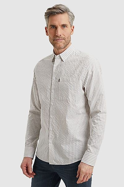 Vanguard Hemd Dobby Streif Beige - Größe XL günstig online kaufen