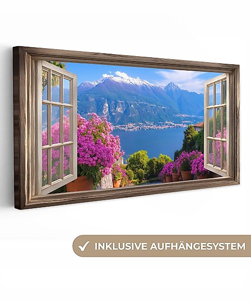 OneMillionCanvasses® Leinwandbild Panorama Durchblick - Berg günstig online kaufen