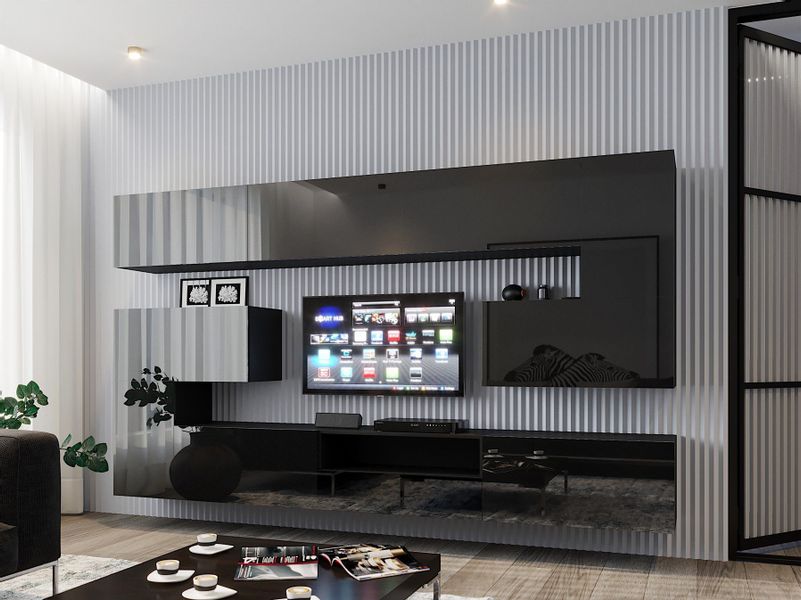 Fun Möbel Wohnwand Mediawand Groß - günstig online kaufen