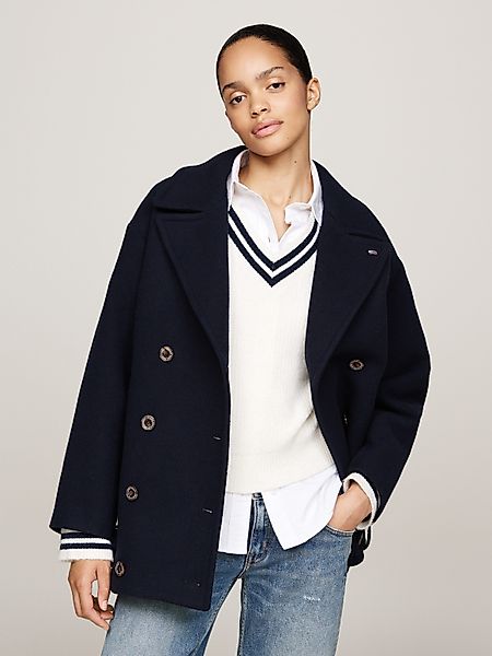 Tommy Jeans Kurzmantel TJW WOOL PEACOAT günstig online kaufen