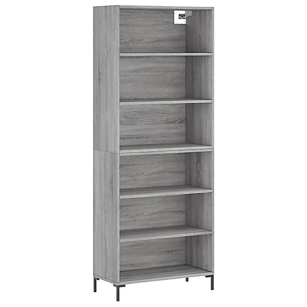 vidaXL Highboard Grau Sonoma 69,5x32,5x180 cm Holzwerkstoff 3189579 günstig online kaufen
