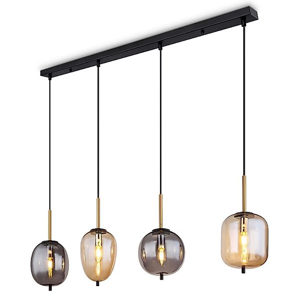 bmf-versand Hängeleuchte Hängelampe Esszimmer Rauchglas Hängeleuchte günstig online kaufen