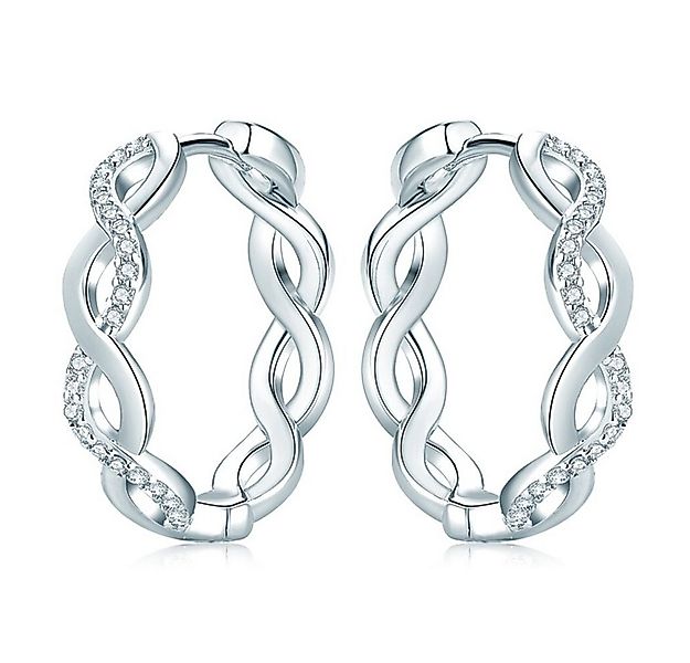 ROUGEMONT Paar Creolen Funkelnde Moissanit Damen Creolen mit Zertifikat 925 günstig online kaufen