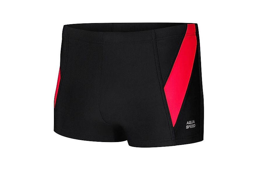 Aqua Speed Badehose Logan Leistungsstarke Badepant mit Tunnelzug Schwarz Ro günstig online kaufen