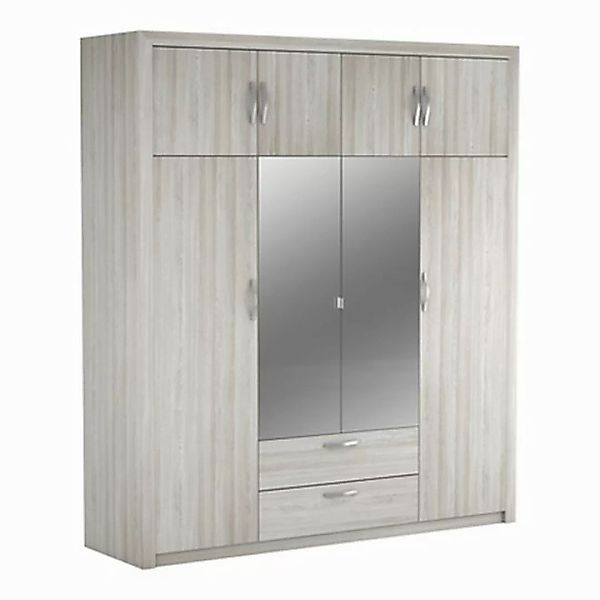 PREISBRECHER Kleiderschrank Pluton 198 x 224 x 57 cm (B/H/T) günstig online kaufen