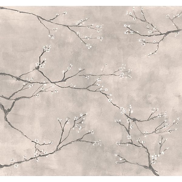 Art for the Home Fototapete Chinese Blossom 280 cm x 300 cm Beige-Grau FSC® günstig online kaufen