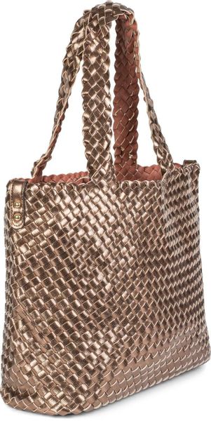 styleBREAKER Schultertasche Große XXL Wendetasche geflochten günstig online kaufen