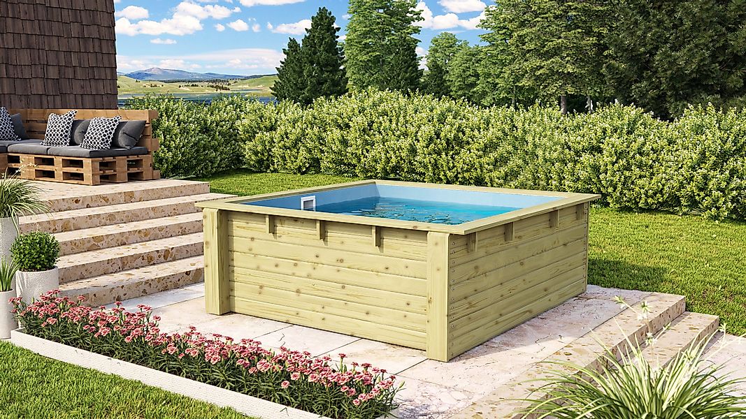 Karibu Rechteckpool Minipool L220 x B günstig online kaufen